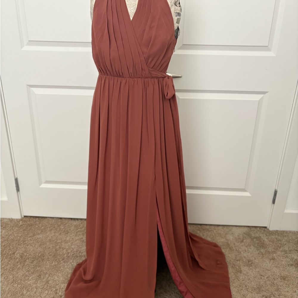 Revelry Bridesmaid Dress in Rosewood Pinn